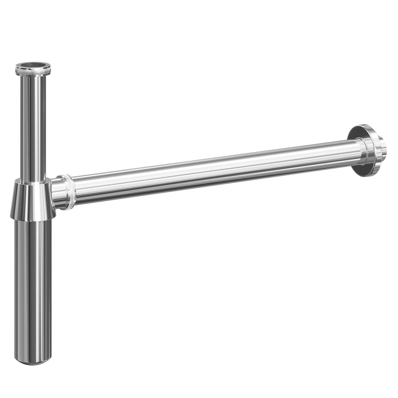 Windsor. Polished Chrome 153mm Traditional Basin Bottle Trap - Image 3