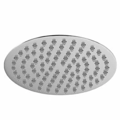 Polished Chrome 200mm Thin Round Fixed Shower Head