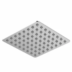 Polished Chrome 200mm Thin Square Fixed Shower Head