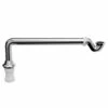 Windsor. Polished Chrome Exposed Shallow Bath Trap And Pipe