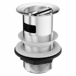 Polished Chrome Flip Over Slotted Basin Waste