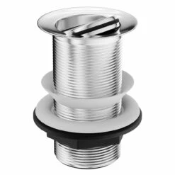 Polished Chrome Flip Over Unslotted Basin Waste