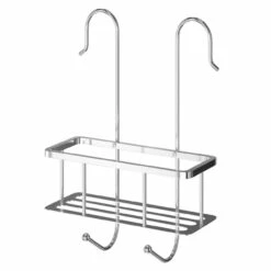 Polished Chrome Shower Bar Valve Hanging Shower Caddy