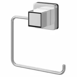 PushLoc Polished Chrome Wall Mounted Toilet Roll Holder