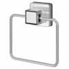 PushLoc Polished Chrome Wall Mounted Towel Ring
