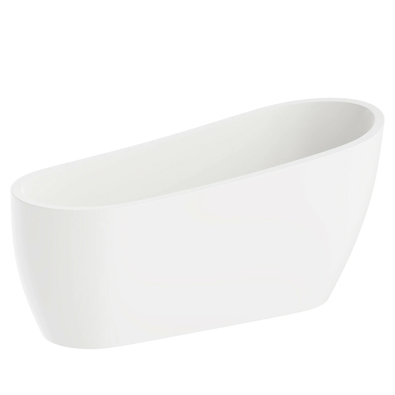 Salerno 1670mm X 720mm Luxury Freestanding Single Ended Slipper Bath - Image 3
