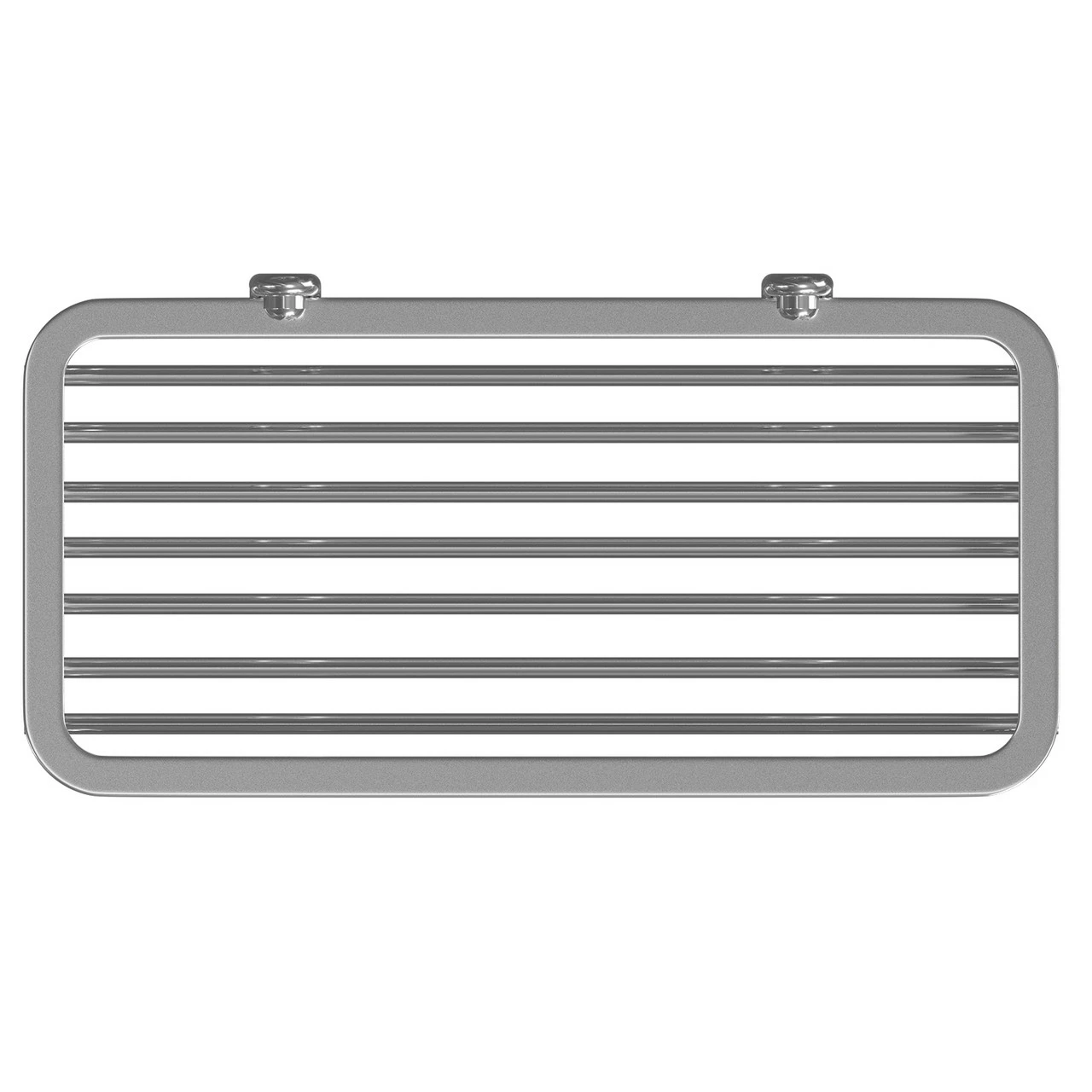 Selena Polished Chrome Small Wall Mounted Rectangular Shower Basket - Image 5