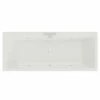 Slim Edge 1700mm X 700mm 6 Jet Chrome Flat Jet Double Ended Whirlpool Bath