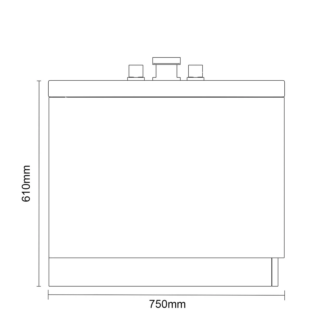 Slim Edge 1700mm X 750mm 12 Jet Chrome Easifit Single Ended Spa Bath - Image 6