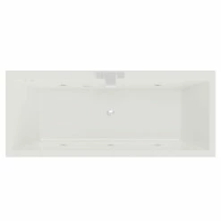 Slim Edge 1700mm X 750mm 6 Jet Chrome Flat Jet Double Ended Whirlpool Bath