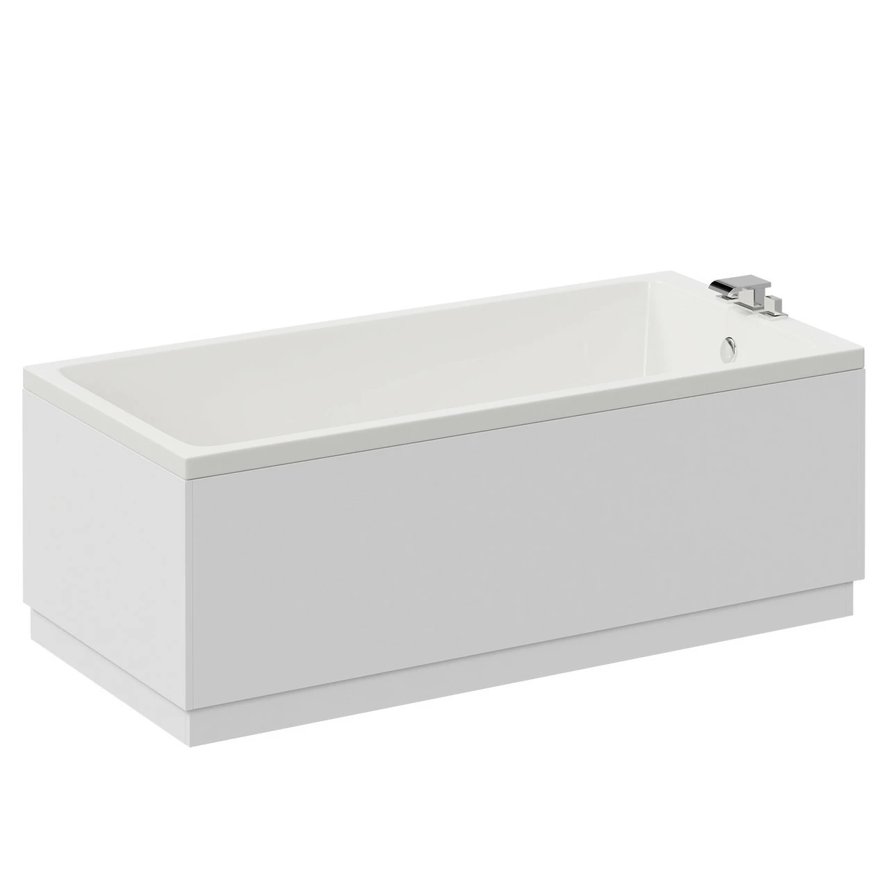 Slim Edge 1700mm X 800mm Straight Single Ended Bath - Image 3