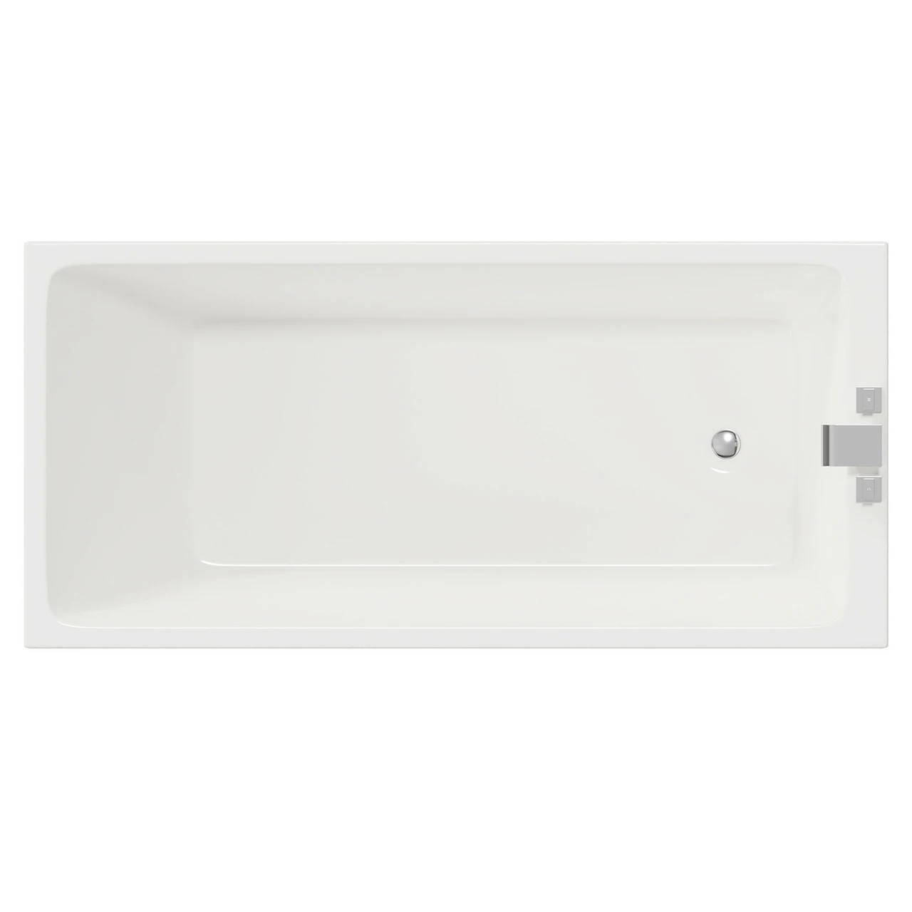 Slim Edge 1700mm X 800mm Straight Single Ended Bath