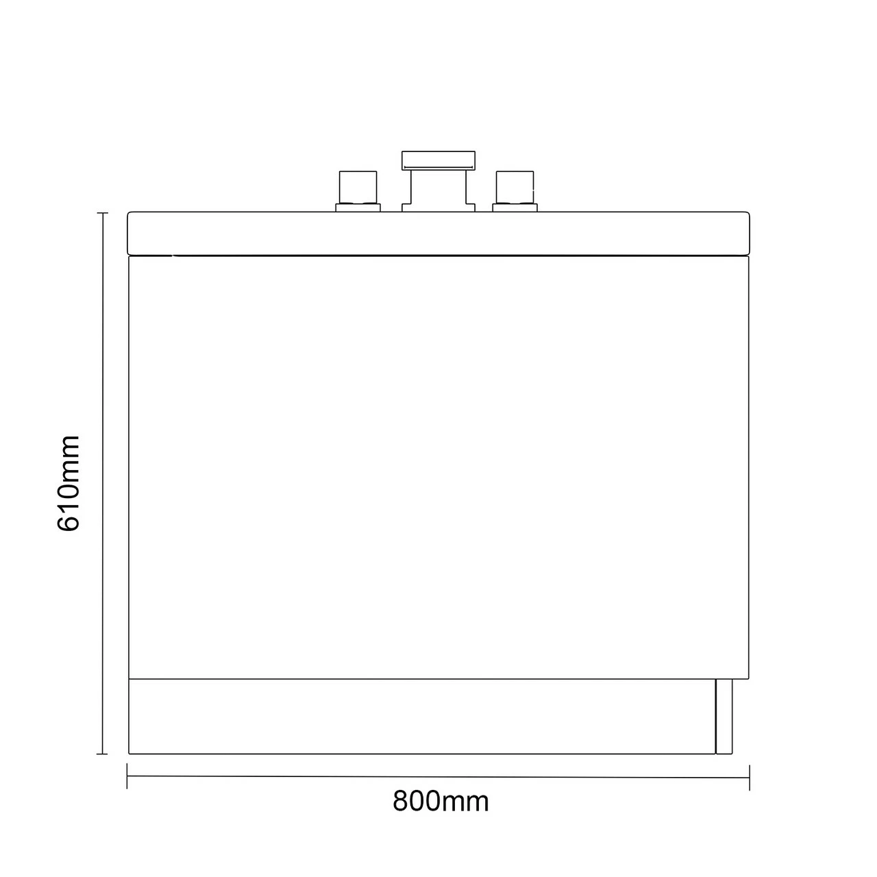 Slim Edge 1800mm X 800mm 6 Jet Chrome Flat Jet Single Ended Whirlpool Bath - Image 6
