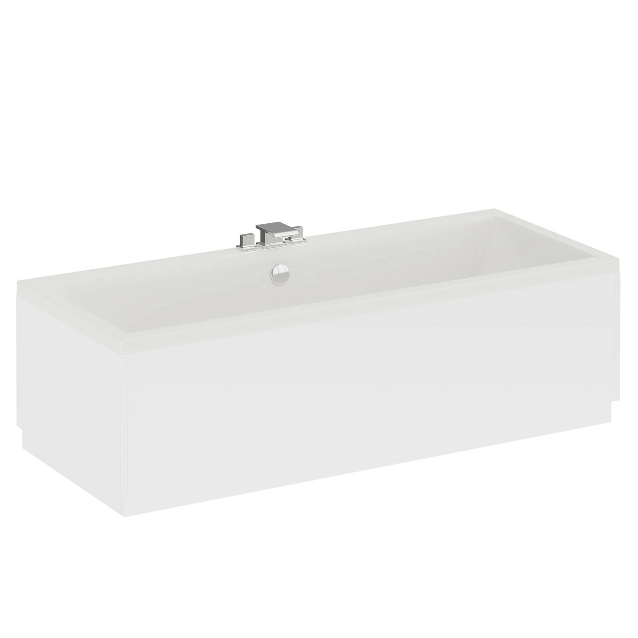 Slim Edge 1800mm X 800mm Straight Double Ended Bath - Image 3