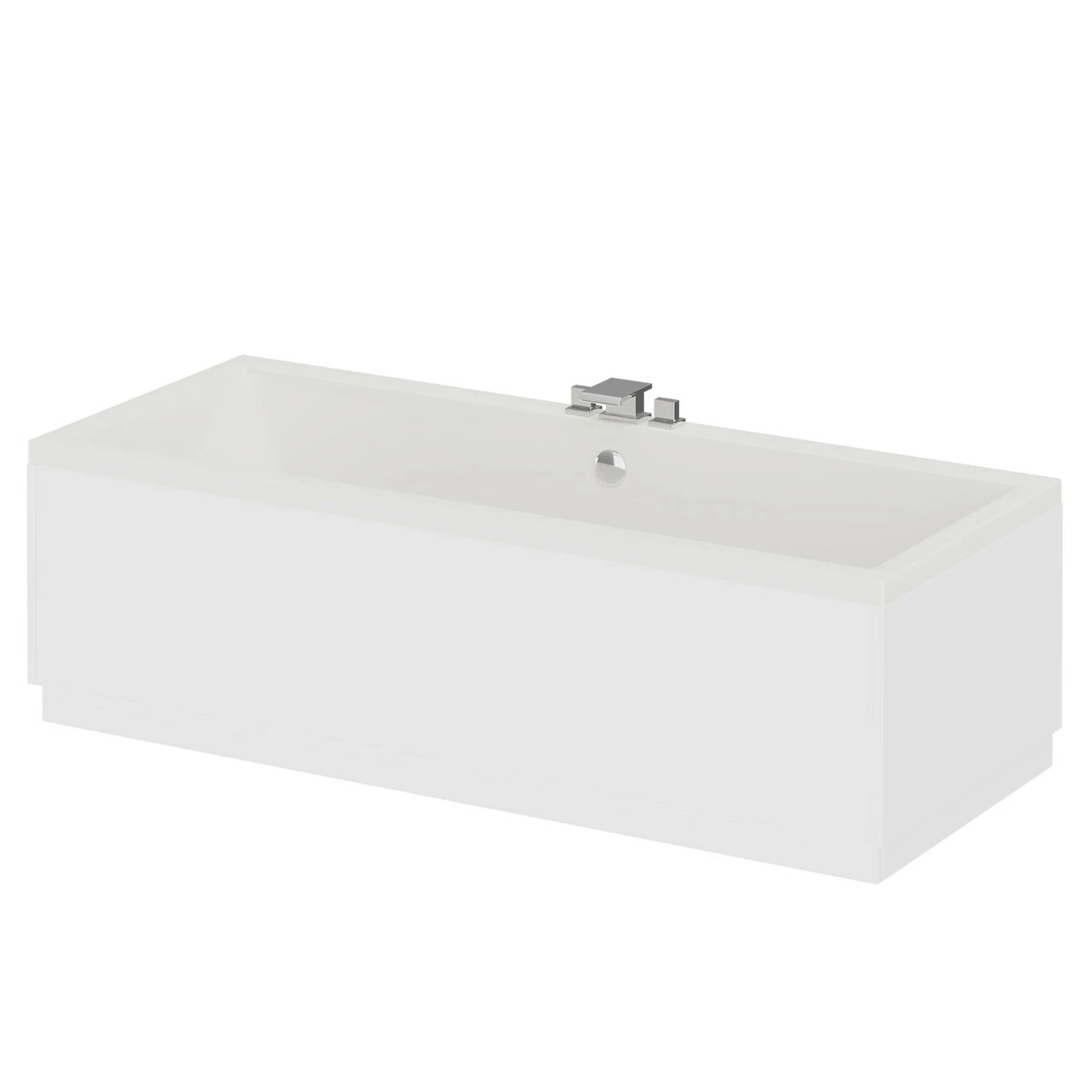 Slim Edge 1800mm X 800mm Straight Double Ended Bath - Image 2