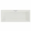 Slim Edge 1800mm X 800mm Straight Double Ended Bath