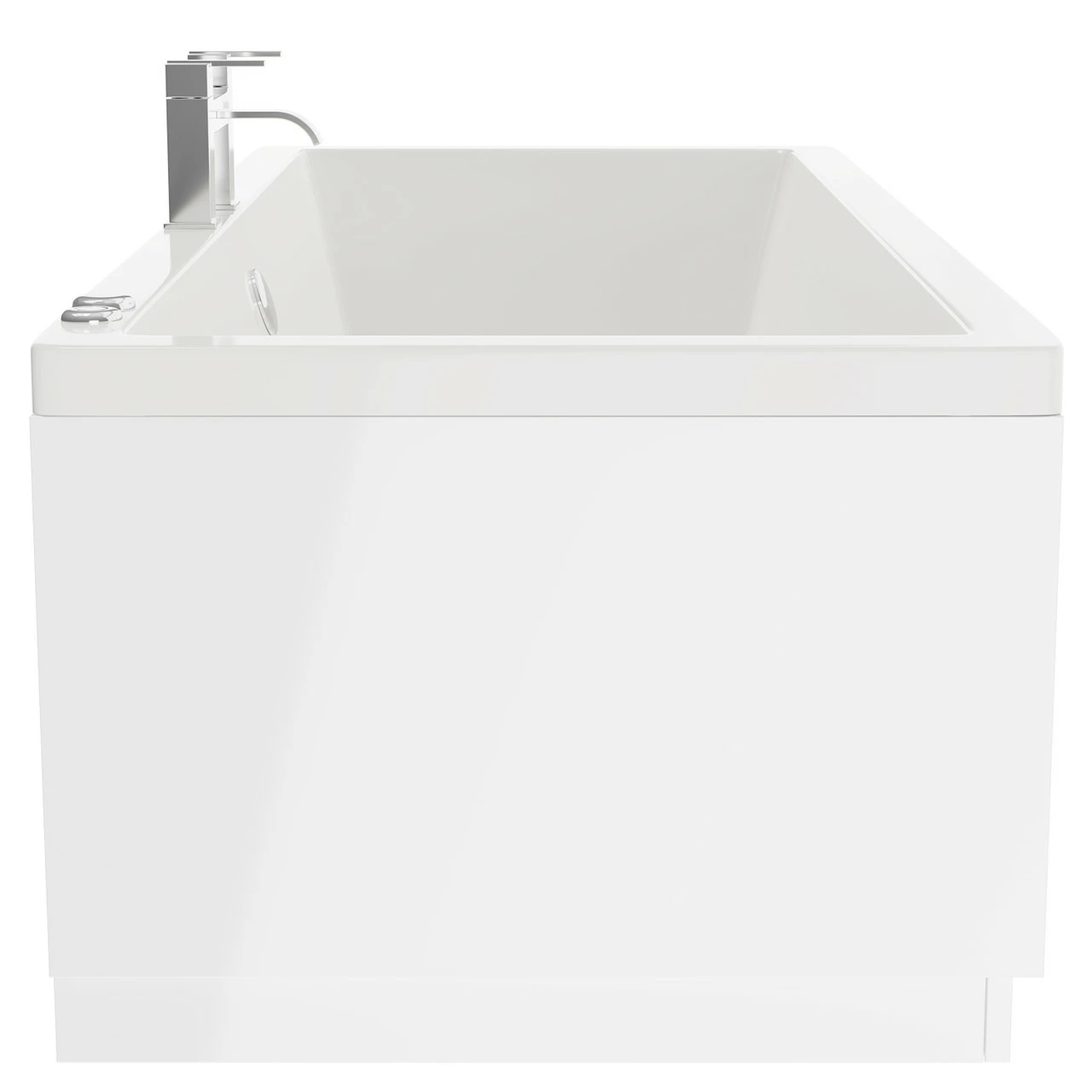 Square 1700mm X 700mm 6 Jet Chrome V-Tec Double Ended Whirlpool Bath - Image 5