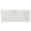 Square 1700mm X 700mm 6 Jet Chrome V-Tec Double Ended Whirlpool Bath