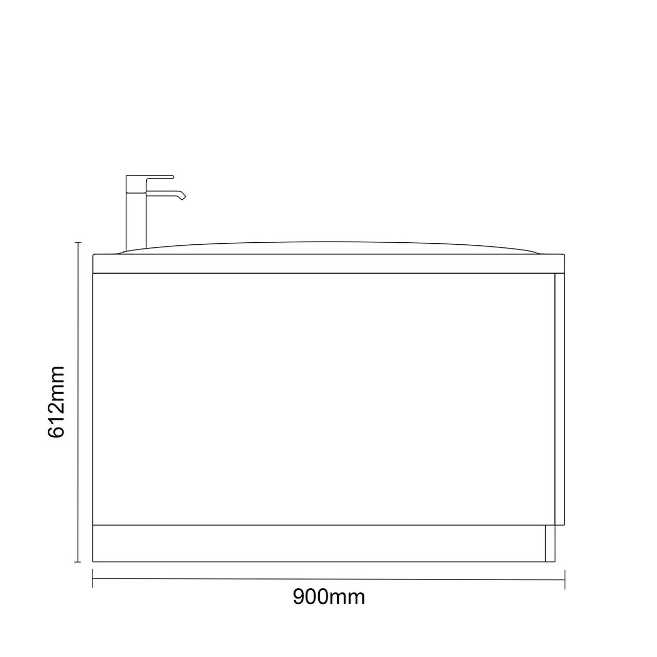 Strata Duo XL 1800mm X 900mm Straight Double Ended Bath - Image 6
