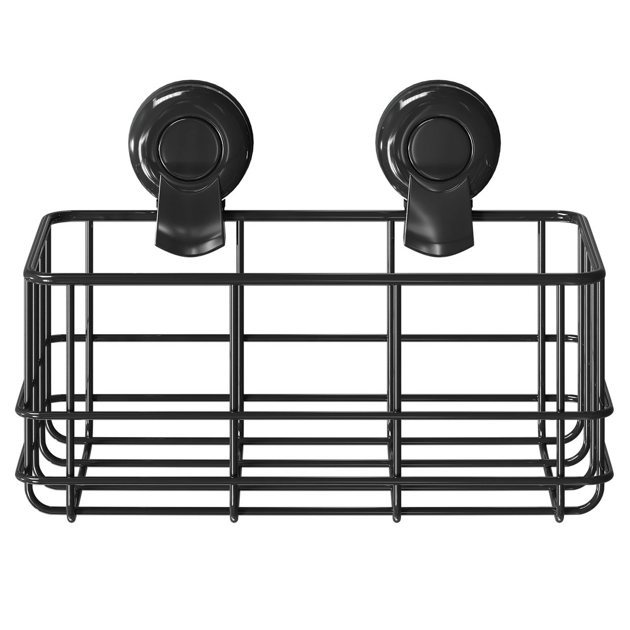 SuctionLoc Black Wall Mounted Bottle Basket - Image 2