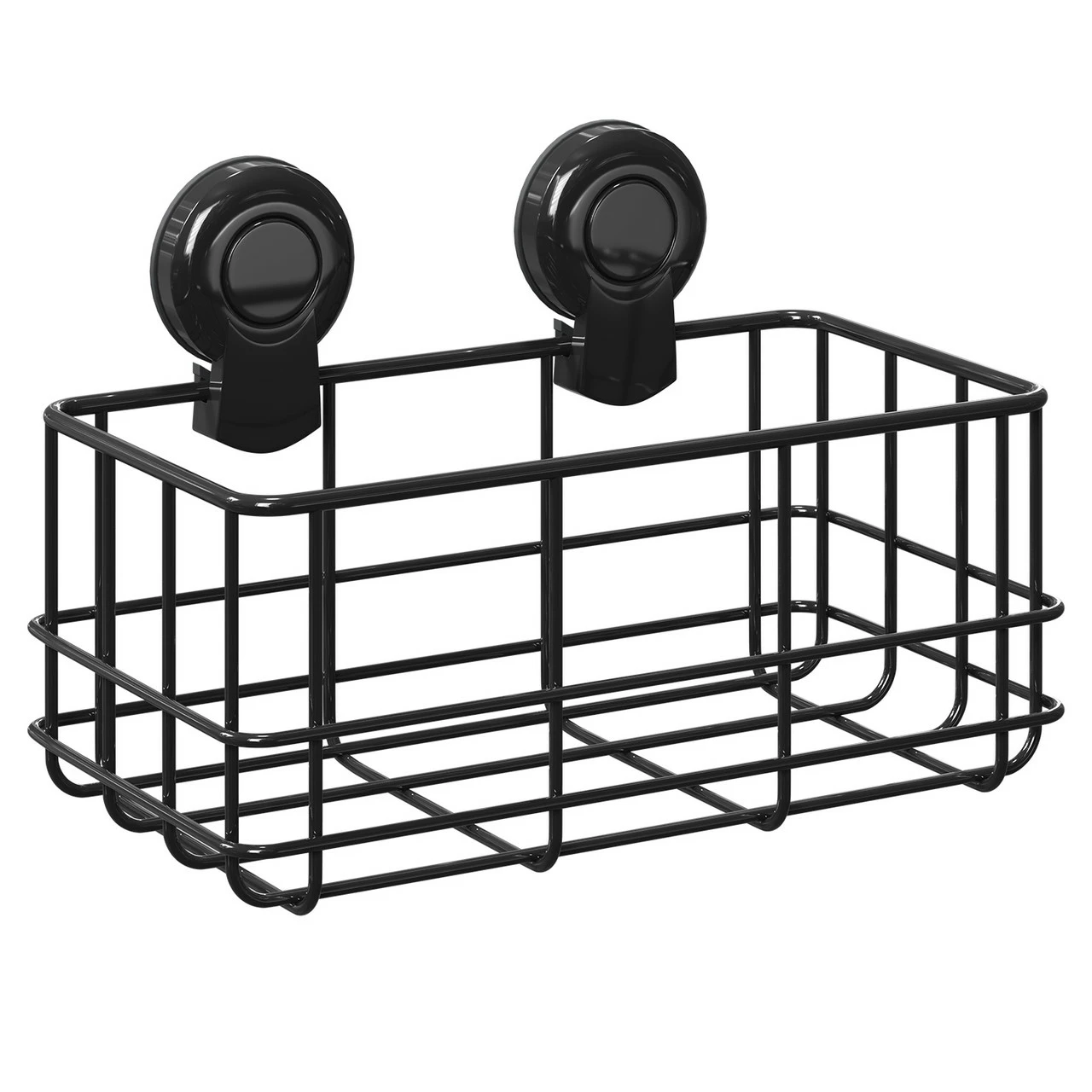 SuctionLoc Black Wall Mounted Bottle Basket - Image 3