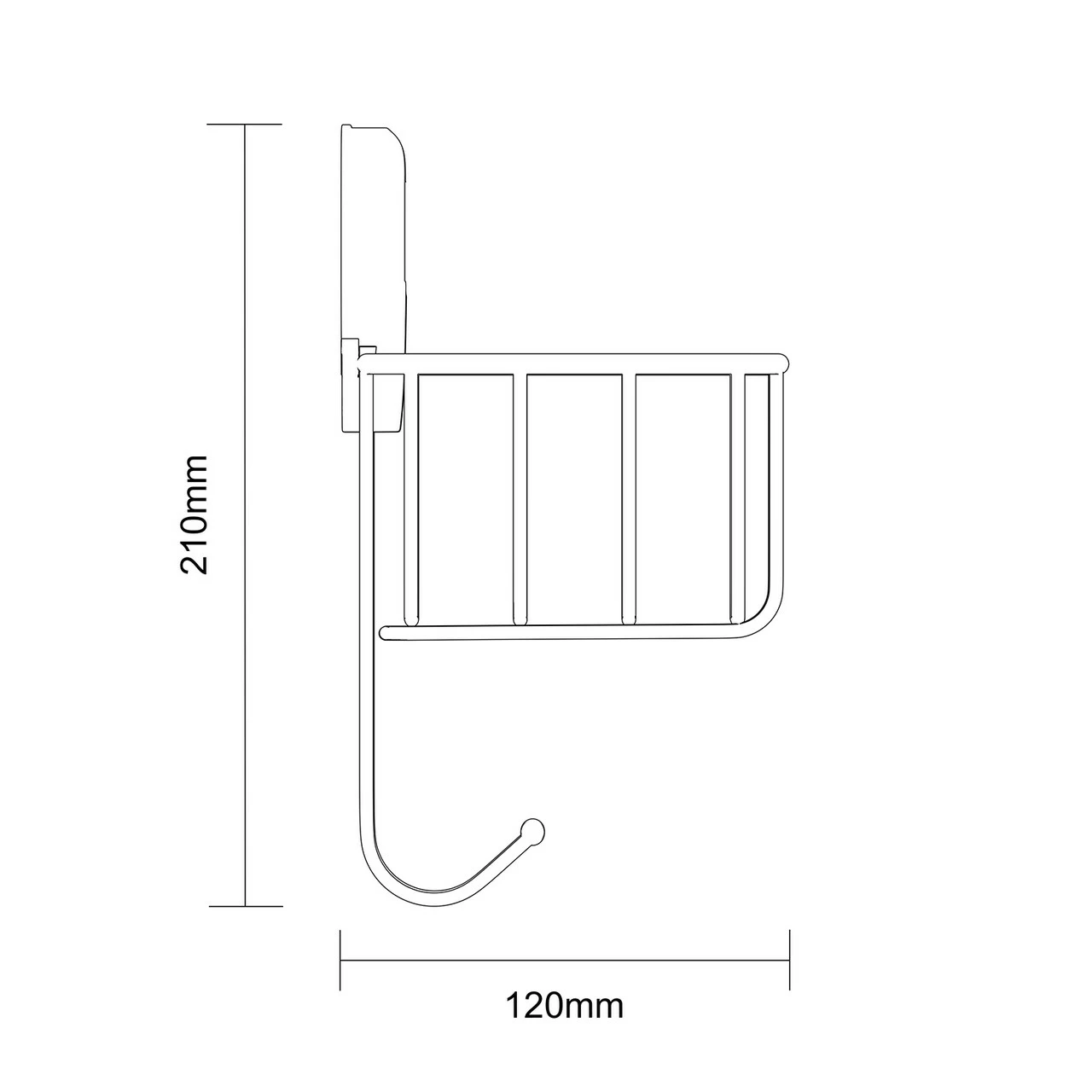 SuctionLoc Black Wall Mounted Sponge Basket - Image 6