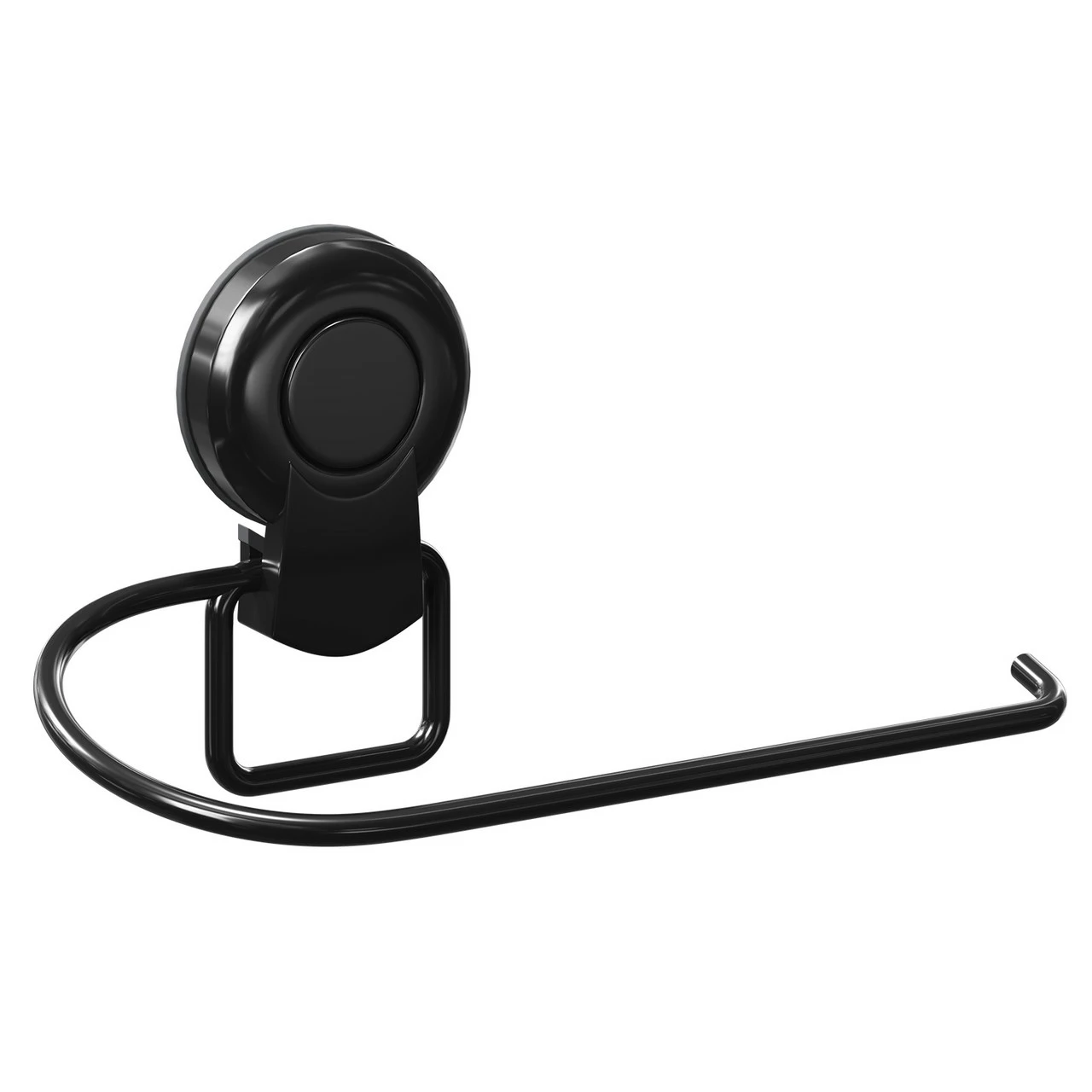 SuctionLoc Black Wall Mounted Toilet Roll Holder - Image 3