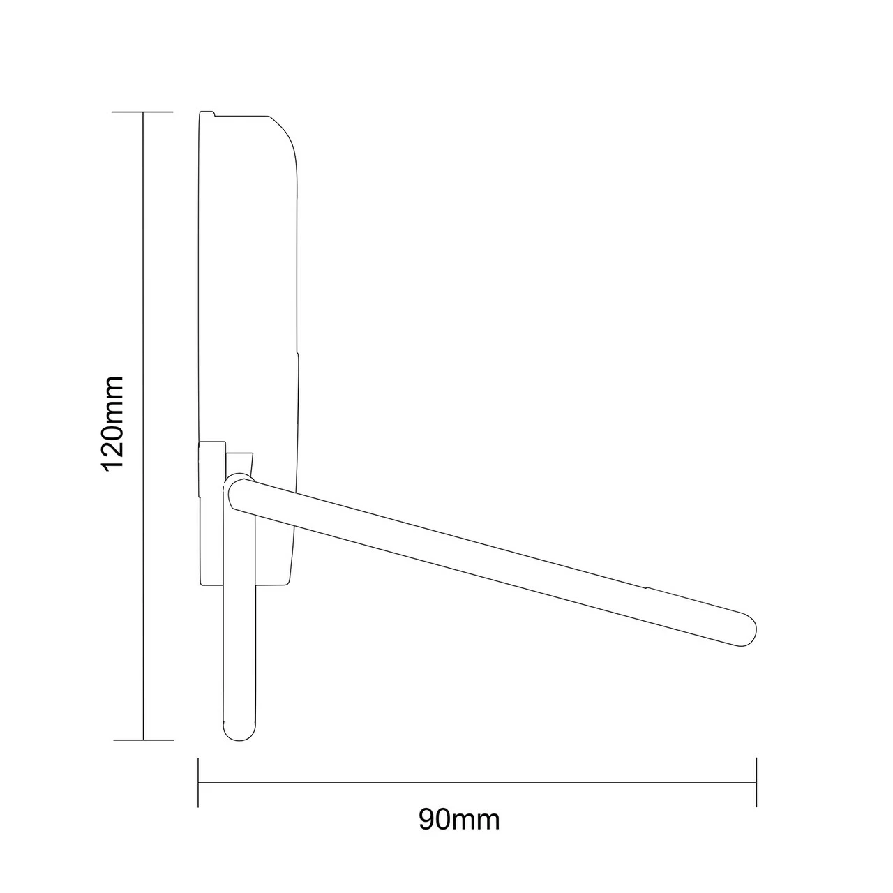 SuctionLoc Black Wall Mounted Toilet Roll Holder - Image 6
