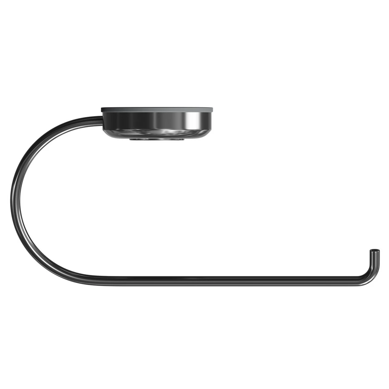 SuctionLoc Black Wall Mounted Toilet Roll Holder - Image 5