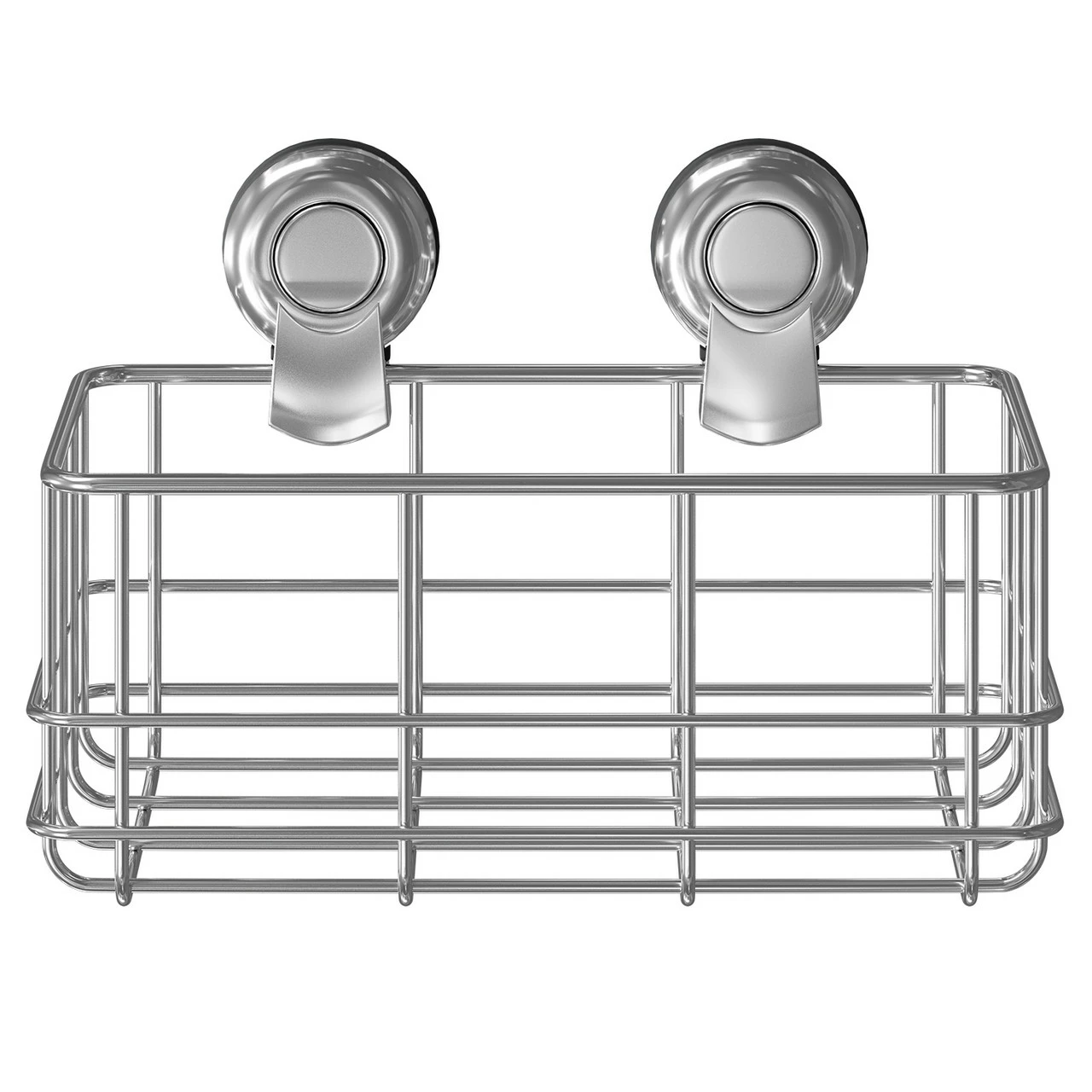 SuctionLoc Chrome Wall Mounted Bottle Basket - Image 2