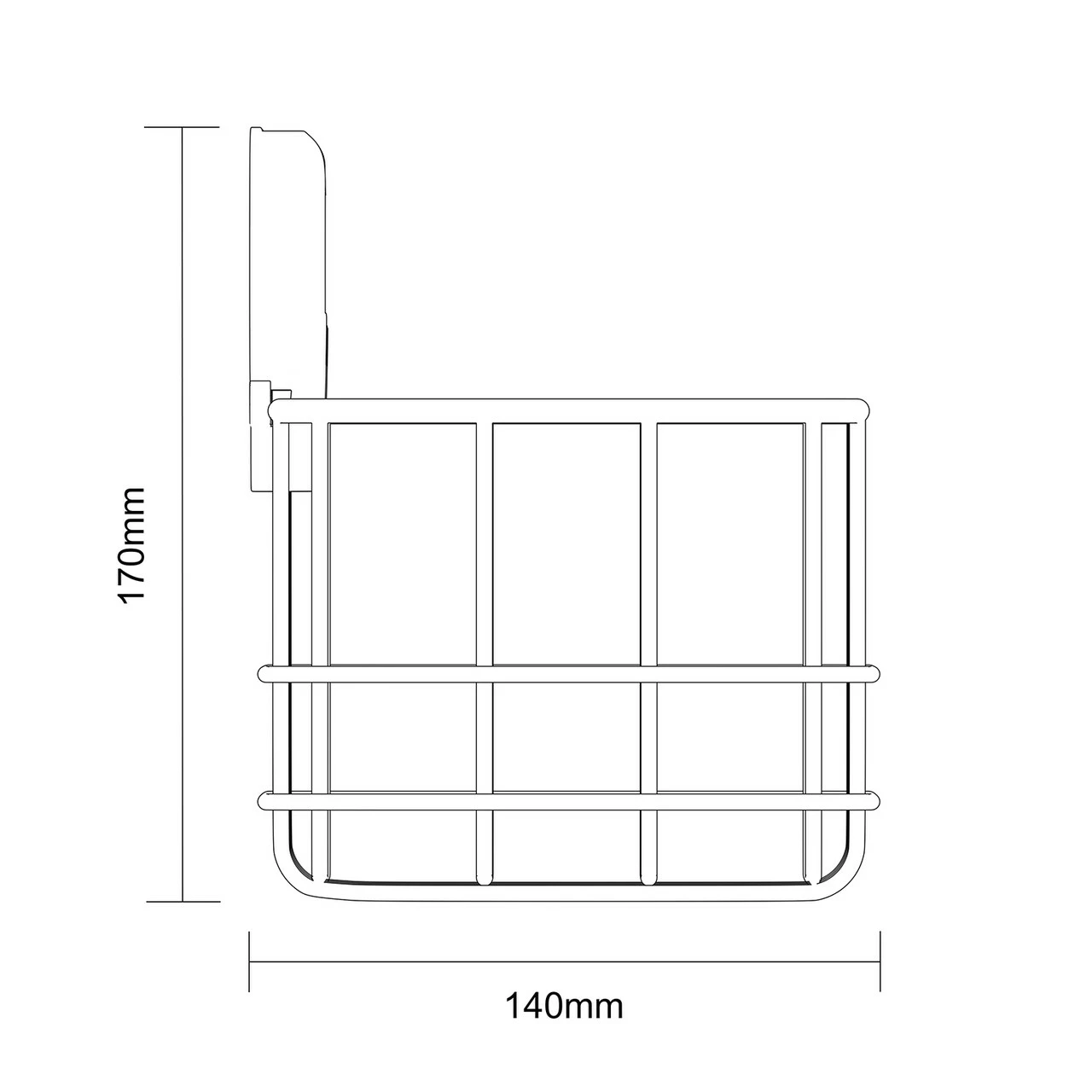 SuctionLoc Chrome Wall Mounted Bottle Basket - Image 6