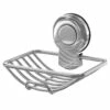 SuctionLoc Chrome Wall Mounted Soap Basket