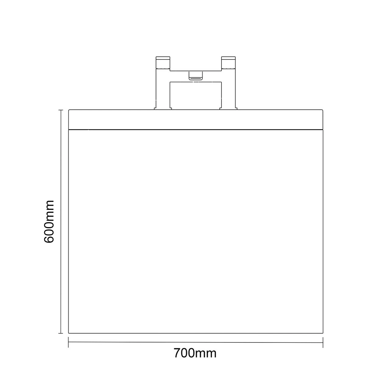 Summit 1700mm X 700mm 12 Jet Chrome Flat Jet Single Ended Whirlpool Bath - Image 6