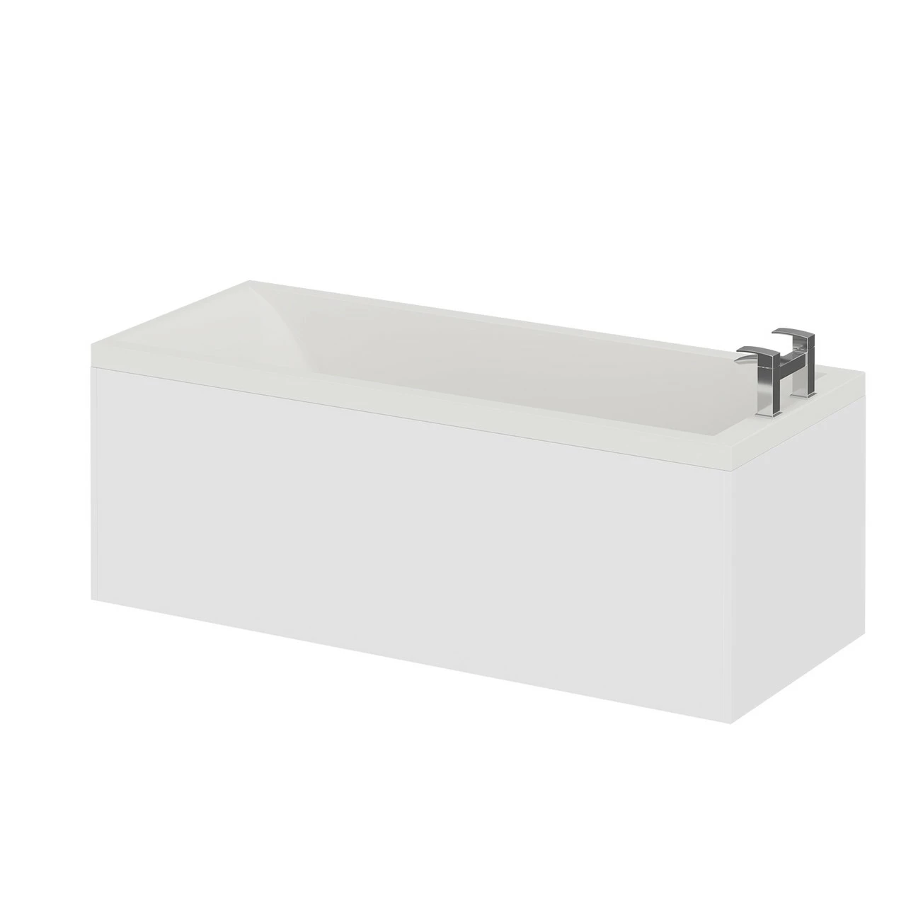 Summit 1700mm X 750mm Straight Single Ended Bath - Image 2
