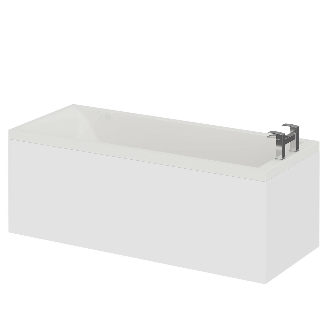 Summit 1800mm X 800mm 12 Jet Chrome V-Tec Single Ended Whirlpool Bath - Image 2