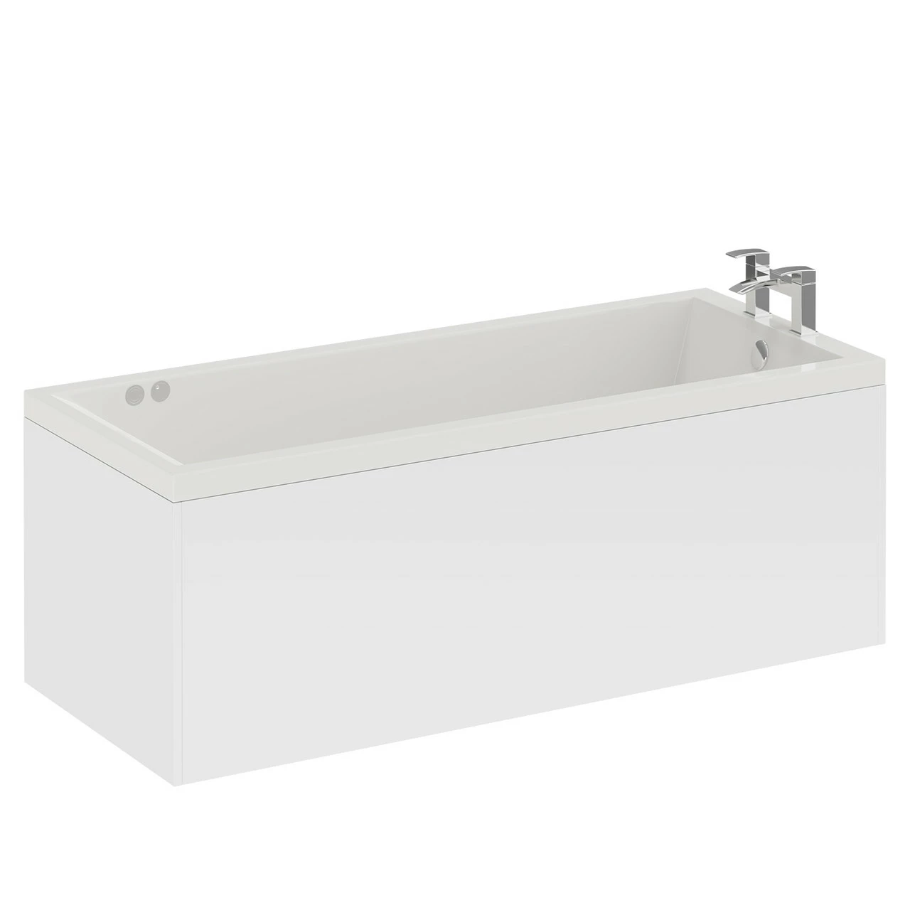 Summit 1800mm X 800mm 6 Jet Chrome Flat Jet Single Ended Whirlpool Bath - Image 3