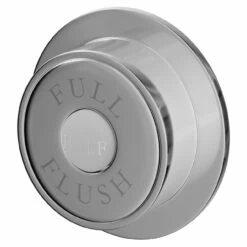 Windsor. Traditional Chrome Round Dual Flush Push Button