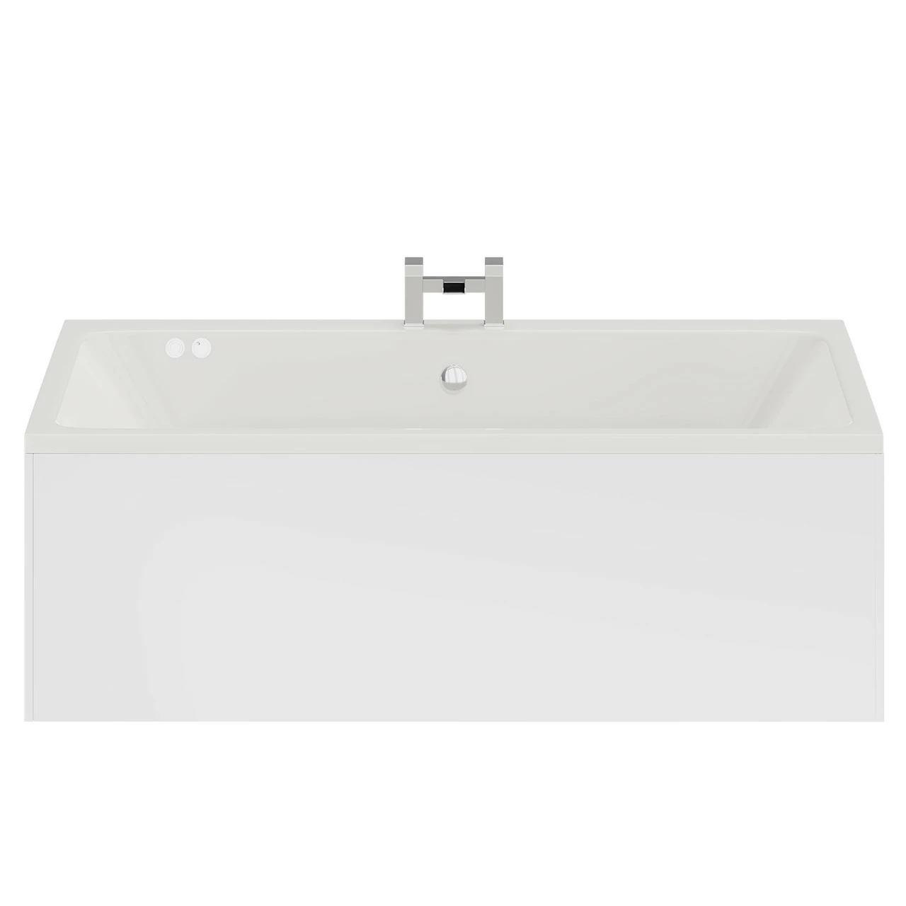 Verna 1800mm X 1100mm 12 Jet Chrome Flat Jet Double Ended Whirlpool Bath - Image 4