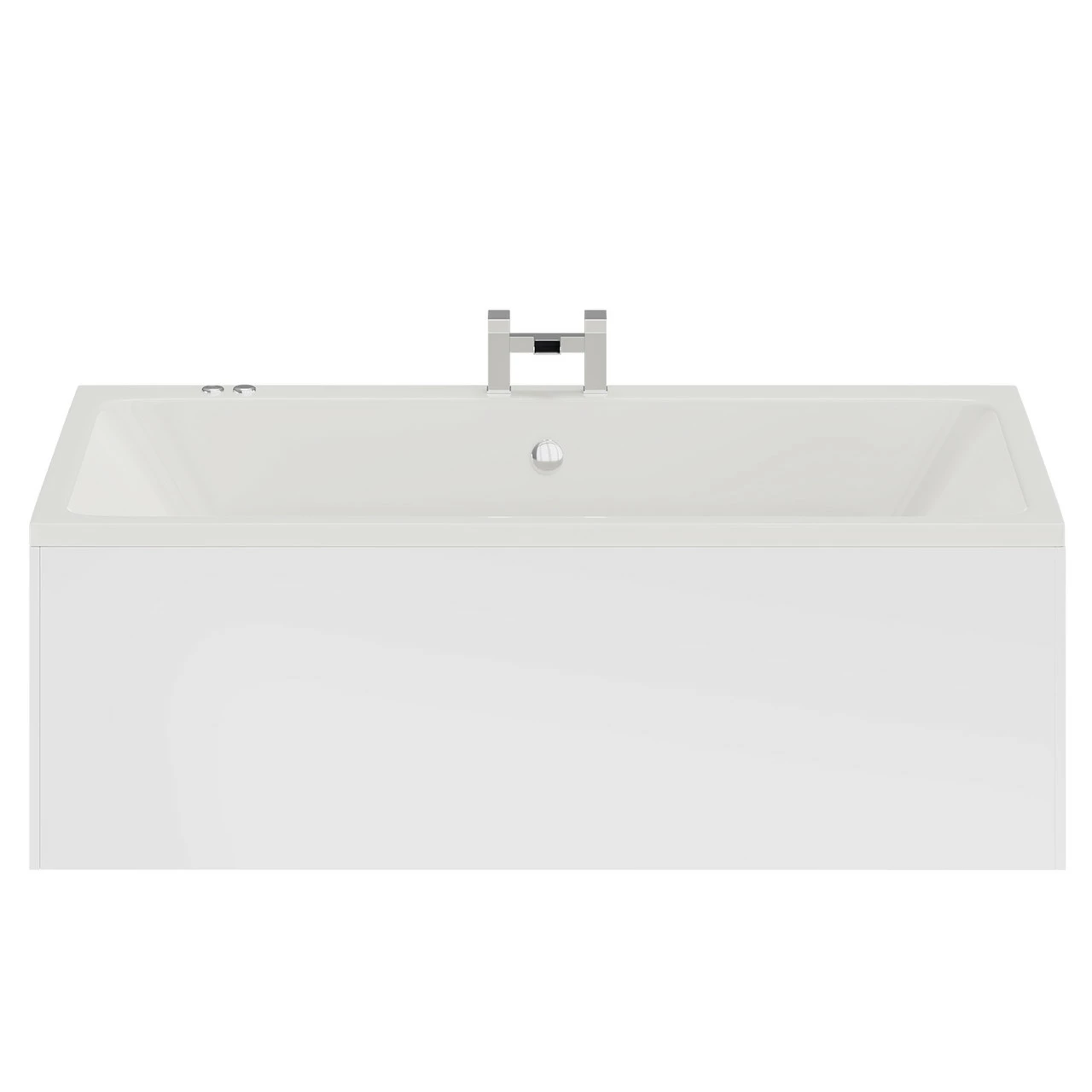 Verna 1800mm X 1100mm 12 Jet Chrome V-Tec Double Ended Whirlpool Bath - Image 4