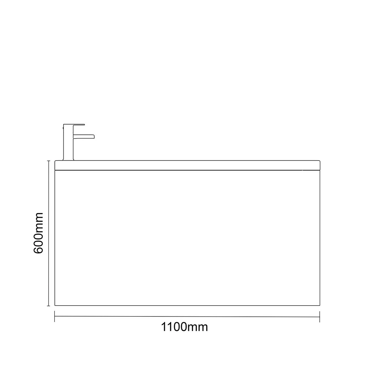 Verna 1800mm X 1100mm Straight Double Ended Bath - Image 6