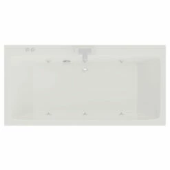 Verna 1800mm X 900mm 6 Jet Chrome V-Tec Double Ended Whirlpool Bath