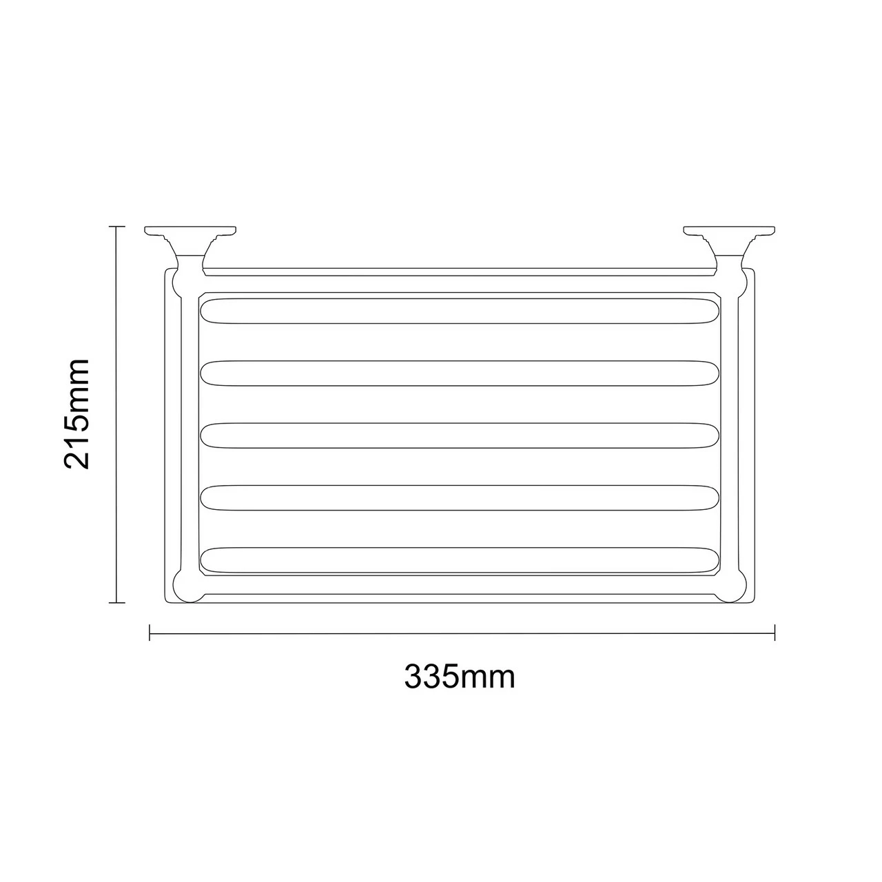 Windsor. Windsor 1930 Traditional Polished Chrome Wall Mounted Large Bottle Basket - Image 6