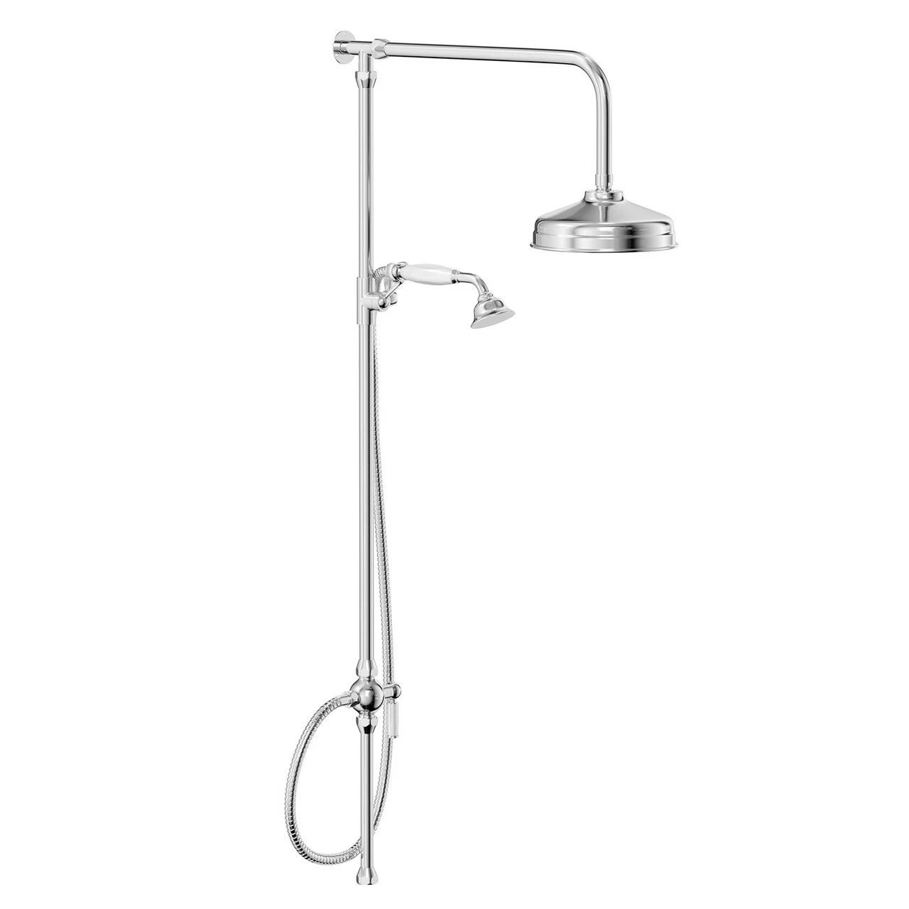 Windsor. Windsor Traditional Polished Chrome Rigid Riser Kit With Diverter - Image 3